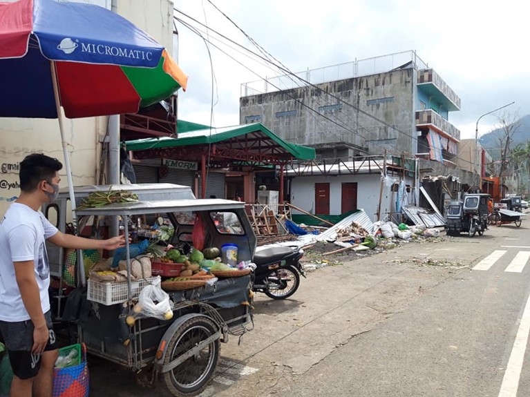 Devastation in the aftermath of Typhoon Goni. Credit: Rex Paul Arjona